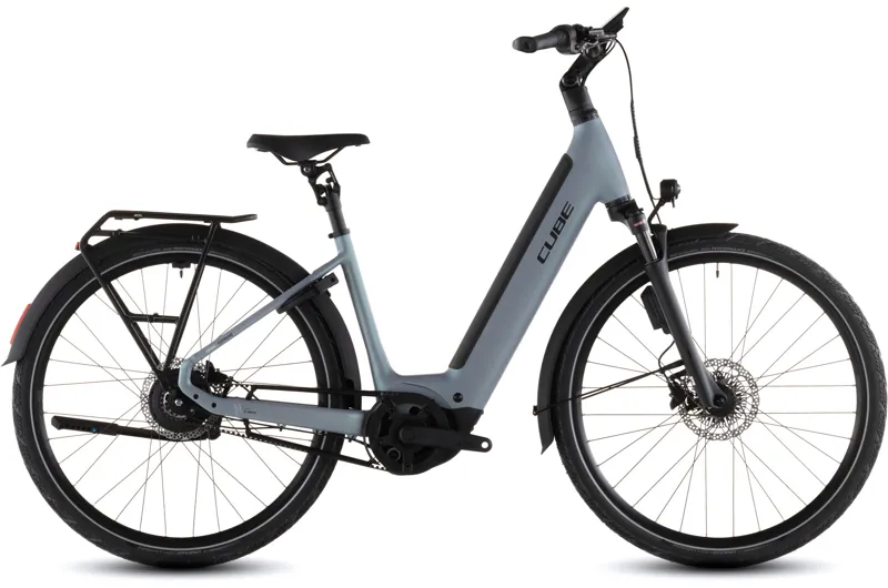 Cube Supreme Hybrid Deluxe SLX 600wh 2026 Electric Hybrid Bike - Seagrey/Black