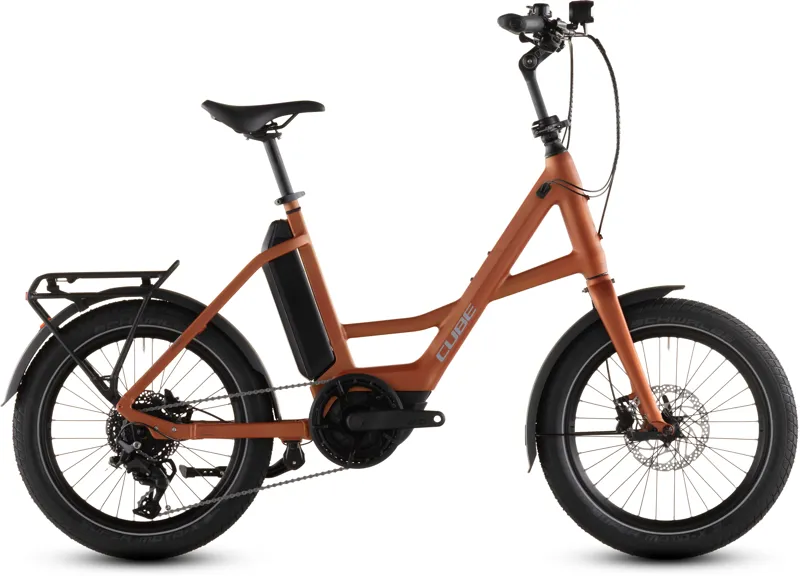 Cube Compact Hybrid 545wh 2026 Electric Hybrid Bike - Rustorange