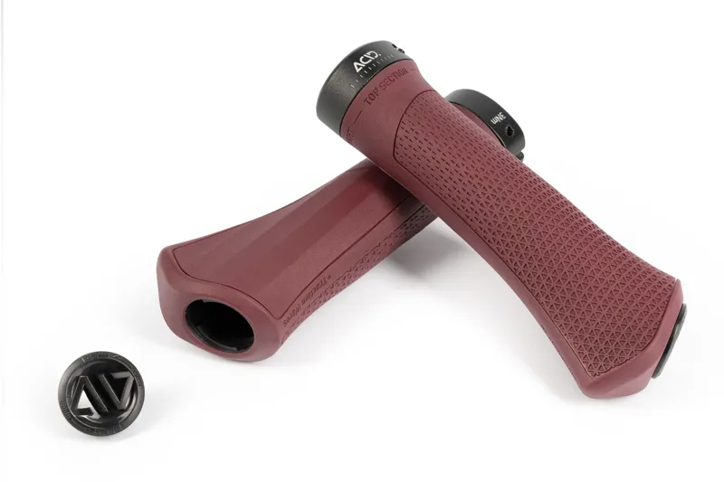 Cube Acid Hybrid Tour Grips - Dark Red-1