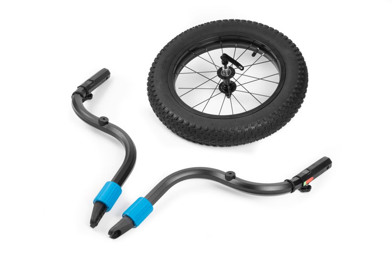 Cube Fat Wheel Jogger Kit for Kids Trailer Double Trailer - Black-1