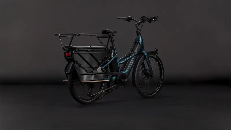 Cube Longtail Hybrid 800wh 2026 Electric Hybrid Bike - Royalgreen/Black-1