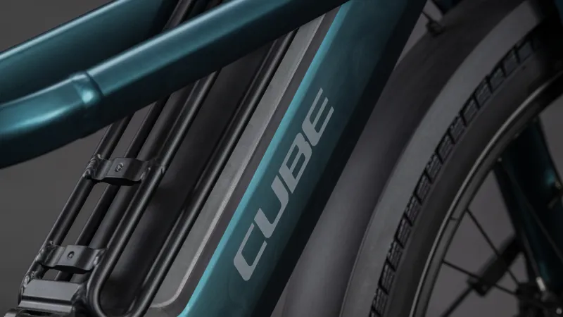 Cube Longtail Hybrid Family 800wh 2026 Electric Hybrid Bike - Royalgreen/Black-2