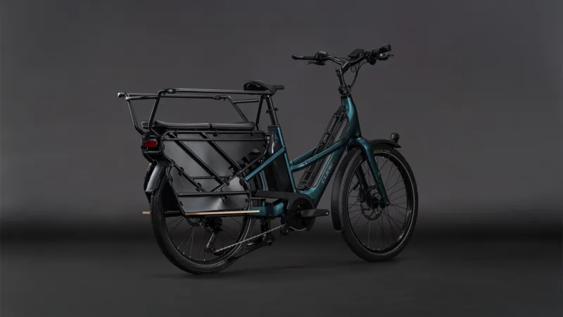 Cube Longtail Hybrid Family 800wh 2026 Electric Hybrid Bike - Royalgreen/Black-1