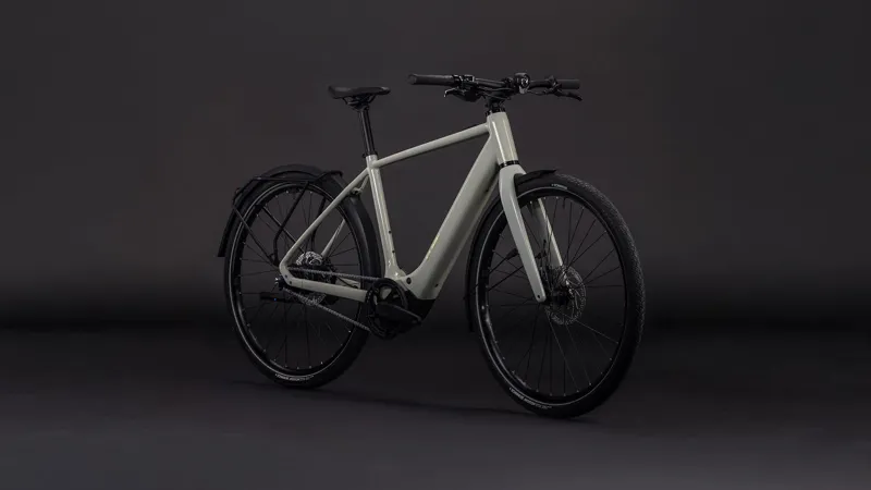 Cube Editor Hybrid SLX 400X FE 2026 Electric Hybrid Bike - Reedbeige/Chrome-1