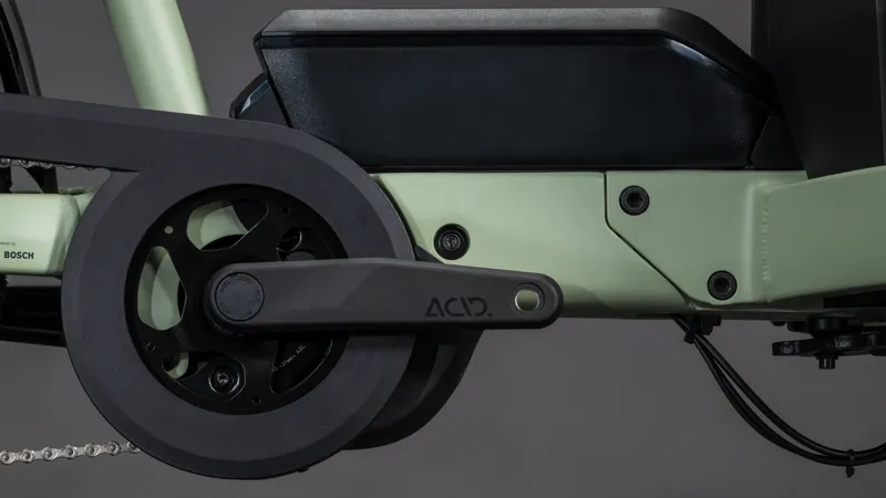 Cube Cargo Hybrid 800 2026 Electric Cargo Bike - Pea/Reflex-4