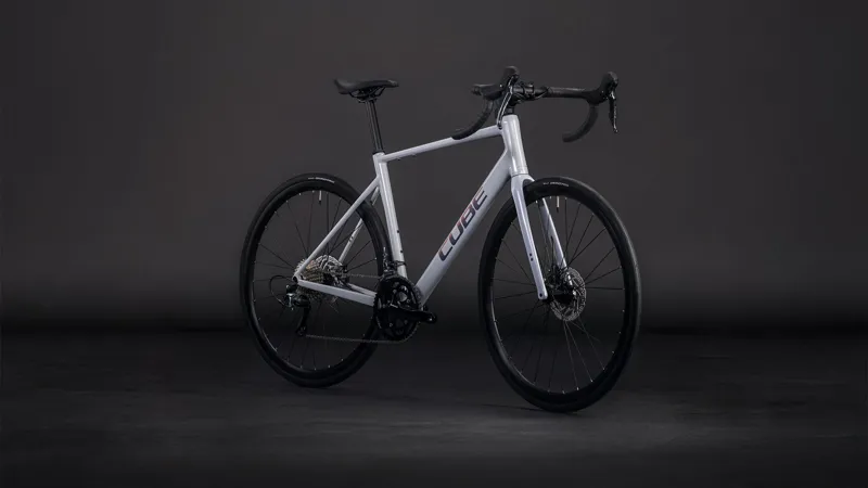 Cube Attain Race 2026 Endurance Road Bike - Foggrey/Shift-1