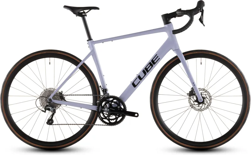 Cube Attain Race 2026 Endurance Road Bike - Cyclamen/Black