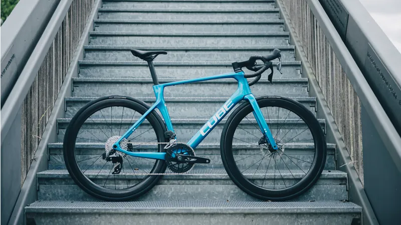 Cube Agree C:62 EX 2026 Carbon Road Bike - Topasblue/White-7