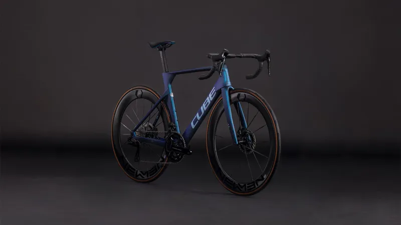 Cube Litening Aero C:68X SLT 2026 Carbon Road Bike - Atlantisgrid/Ice-1