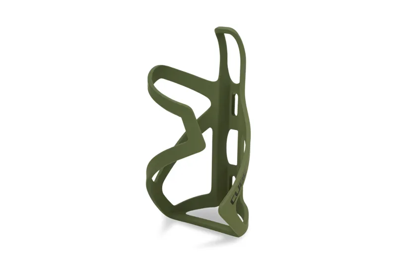 Cube HPP Sidecage Bottle Cage - Matt Olive/Gloss Black