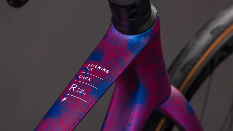 Cube Litening Air C:68X Race 2026 Carbon Road Bike - Dazzlepink/Blue-2