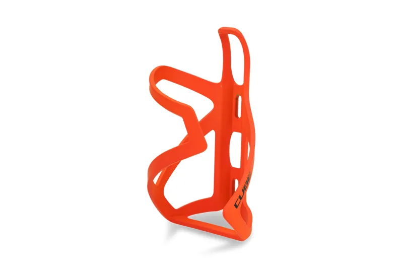 Cube HPP Sidecage Bottle Cage - Matt Orange/Glossy Black