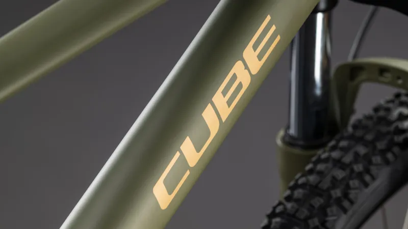 Cube Aim SLX 27.5/29er 2026 Hardtail Mountain Bike - Dustyolive/Gold-3