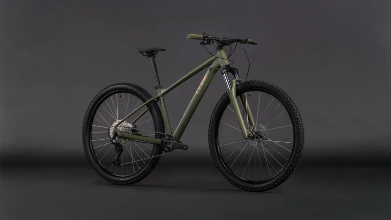 Cube Aim SLX 27.5/29er 2026 Hardtail Mountain Bike - Dustyolive/Gold-1