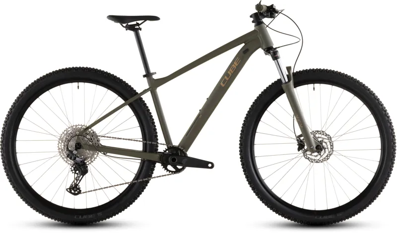 Cube Aim SLX 27.5/29er 2026 Hardtail Mountain Bike - Dustyolive/Gold