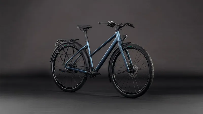 Cube Editor Pro FE Trapeze 2026 Hybrid Bike - Mineralblue/Chrome-1