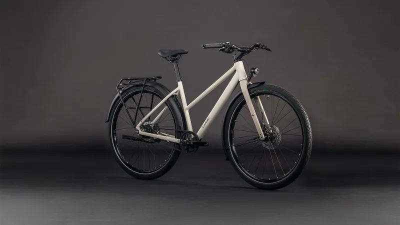 Cube Editor Pro FE Trapeze 2026 Hybrid Bike - Oatgrey/Grey-1