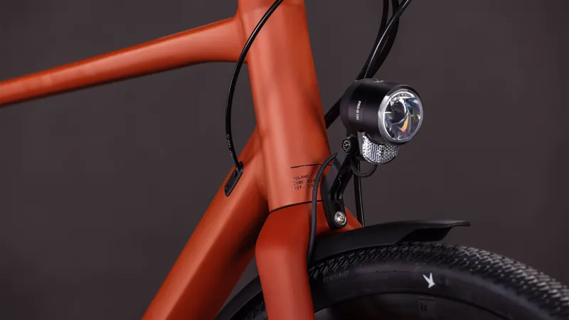 Cube Nulane Race FE 2026 Flat Bar Gravel Bike - Amber/Black-6