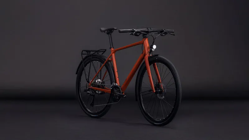 Cube Nulane Race FE 2026 Flat Bar Gravel Bike - Amber/Black-1