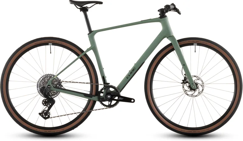 Cube Nulane C:62 SLT 2026 Flat Bar Gravel Bike - Greensmoothie/Green