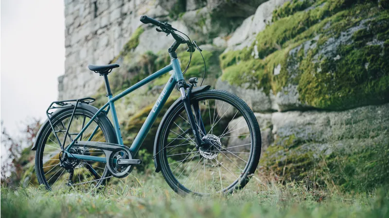 Cube Touring One 2026 Hybrid Bike - Bluebird/Grey-6