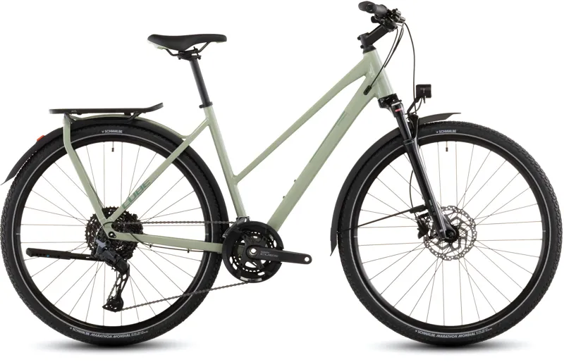Cube Kathmandu EXC Trapeze 2026 Hybrid Bike - Pea/Grey