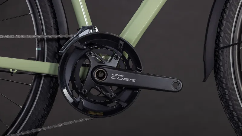Cube Kathmandu EXC Trapeze 2026 Hybrid Bike - Pea/Grey-4
