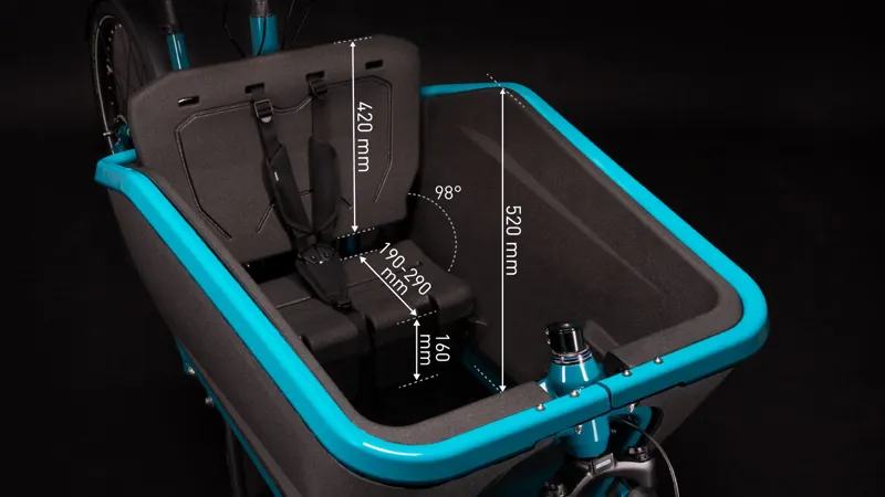 Cube Cargo Sport Dual Hybrid 1000 2025 Electric Cargo Bike - Blue/Lime-8