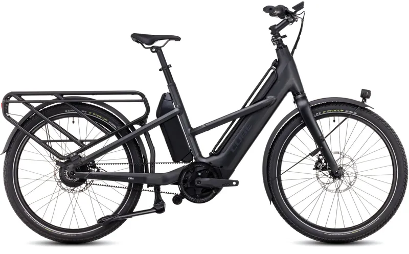 Cube Longtail Hybrid 725 2025 Electric Cargo Bike - Grey/Reflex