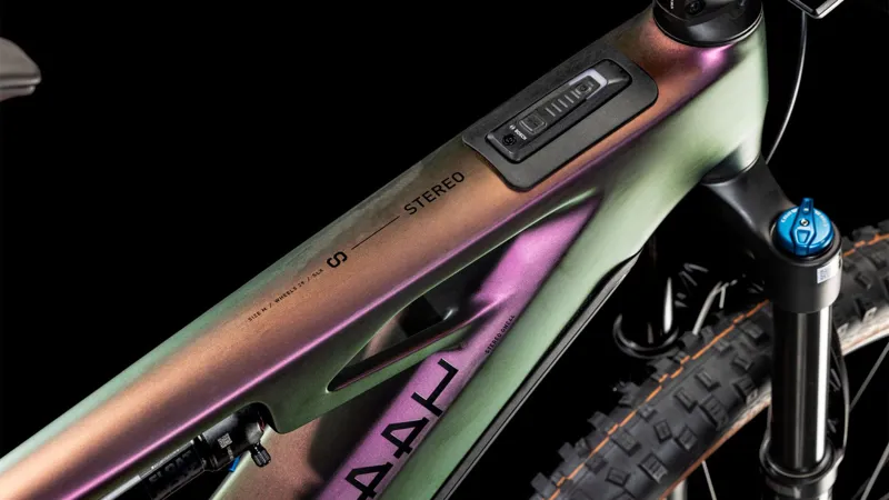 Cube Stereo Hybrid One44 HPC SLX 2025 Electric MTB - Molotov/Black-1