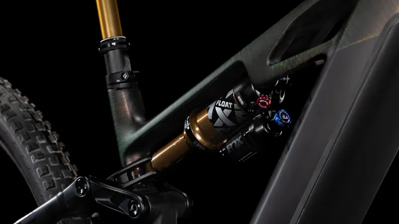 Cube Stereo Hybrid One44 HPC SLT 2025 Electric MTB - Liquid Lava/Black-3