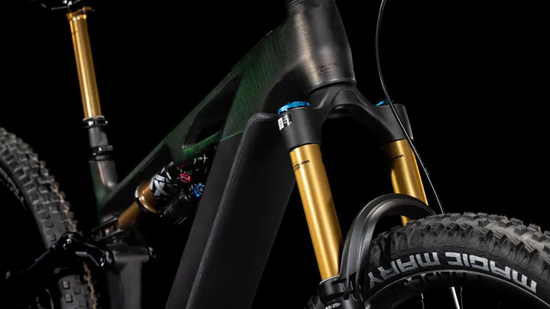 Cube Stereo Hybrid One44 HPC SLT 2025 Electric MTB - Liquid Lava/Black-6