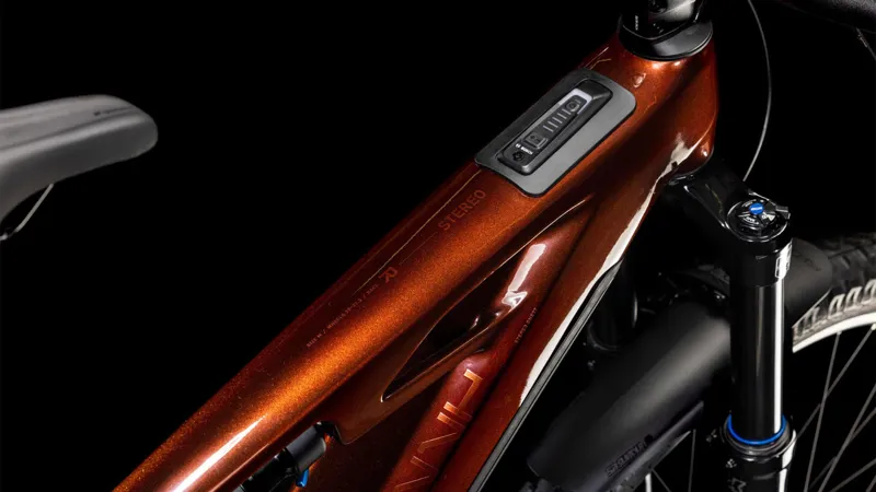 Cube Stereo Hybrid One77 HPC Race 2025 Electric MTB - Liquid Orange-1