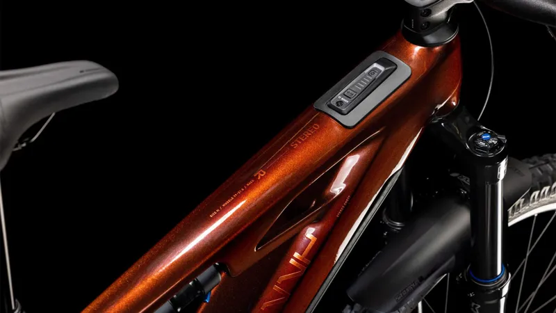 Cube Stereo Hybrid One77 HPC Race 2025 Electric MTB - Liquid Orange-2