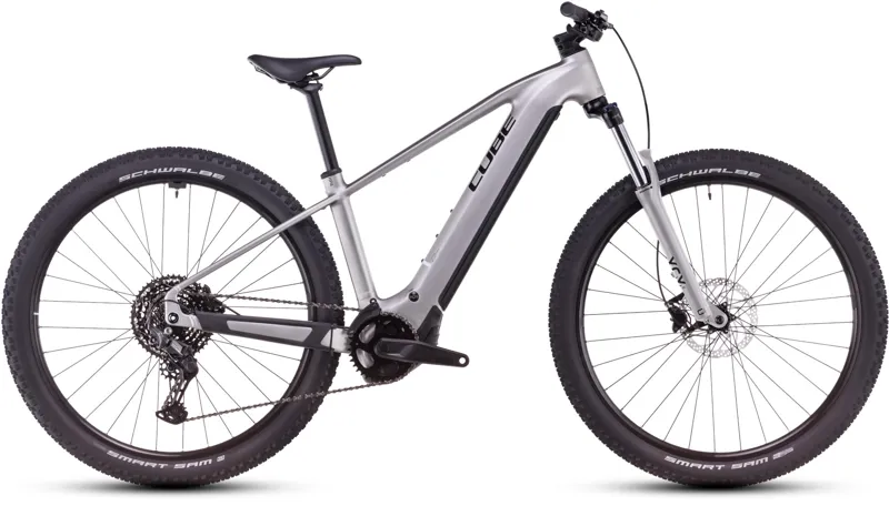 Cube Reaction Hybrid One 800 27.5/29er 2025 Electric MTB - Silver/Black