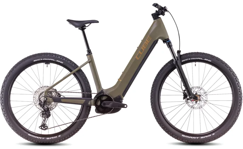 Cube Reaction Hybrid Pro 800 Easy Entry 2025 Electric MTB - Dusty Olive