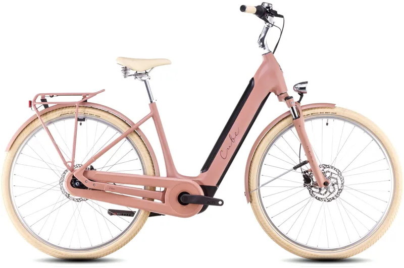 Cube Ella Hybrid 500 2025 Women's Electric Hybrid Bike - Old Pink