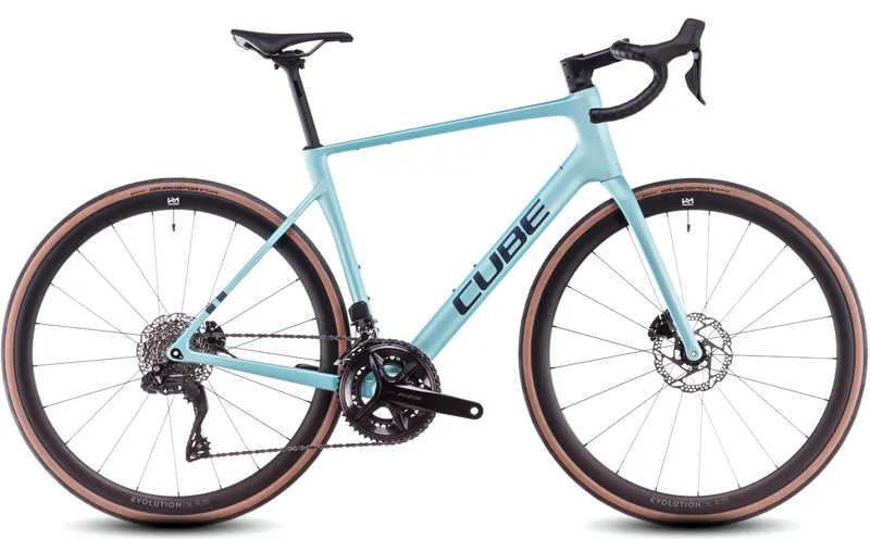 Cube Attain C:62 SLX 2025 Endurance Road Bike - Lagoon/Black