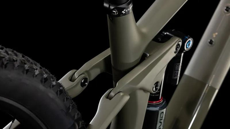 Cube Stereo One77 C:68X TM 29er 2026 Full Suspension MTB - Dusty Olive-3