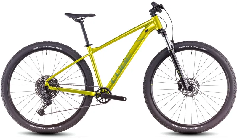 Cube Aim SLX 2026 Hardtail Mountain Bike - Flash Lime/Juniper