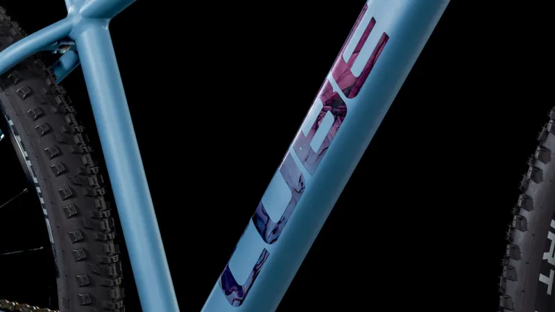Cube Attention SLX 2025 Hardtail Mountain Bike - Pidgeon Blue/Red-2