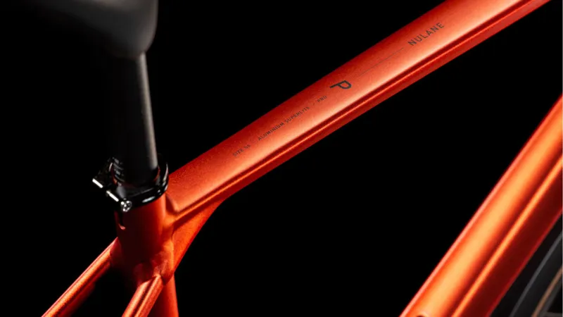 Cube Nulane Pro FE 2025 Flat Bar Gravel Bike - Fire Orange/Black-1