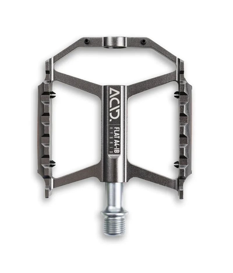 Cube Acid A4-IB Hybrid Flat MTB Pedals - Grey