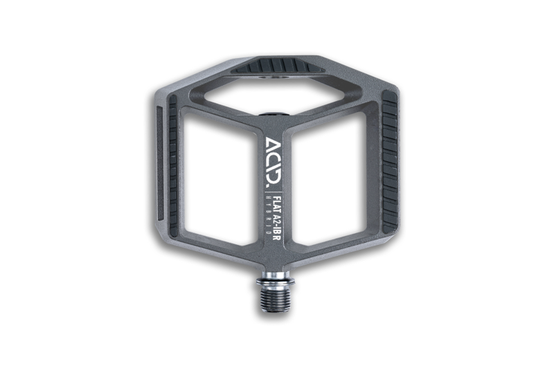 Cube Acid A2-IB Hybrid R Flat MTB Pedals - Grey
