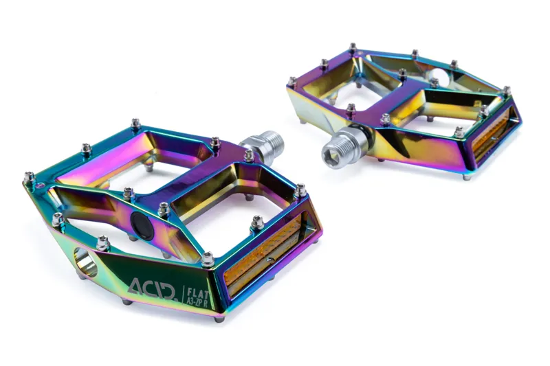Cube Acid Pedals A3-ZP R Flat MTB Pedals - Oil Slick-2
