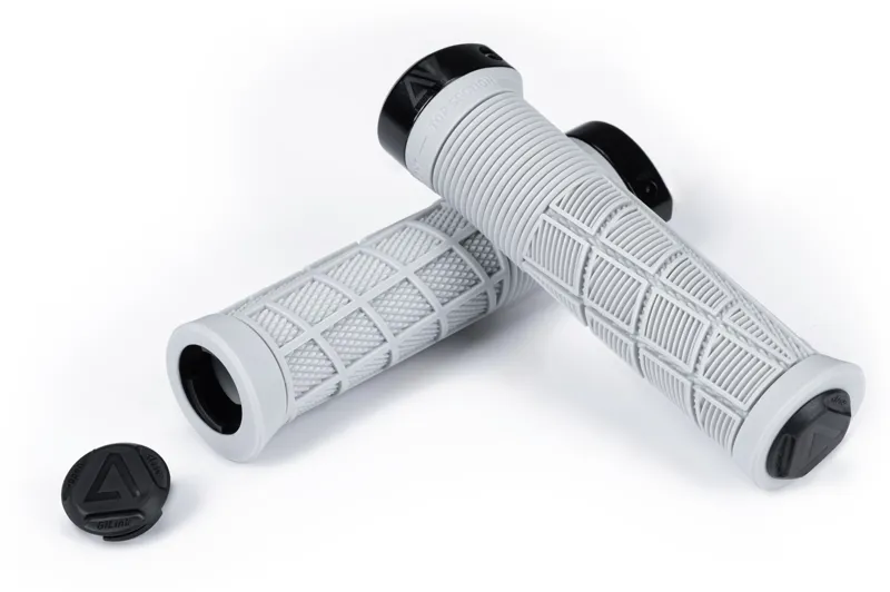 Cube Acid Disrupt MTB Grips - Light Grey-1