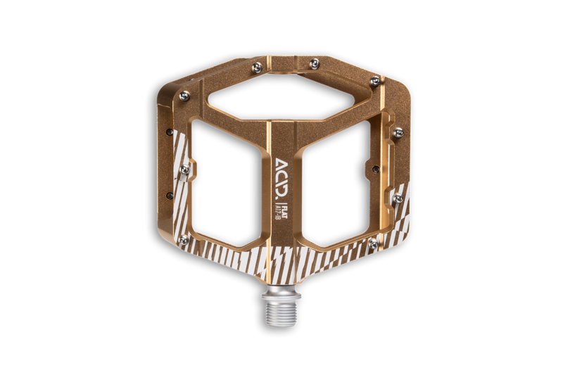 Cube Acid A17-IB Flat MTB Pedals - Gold
