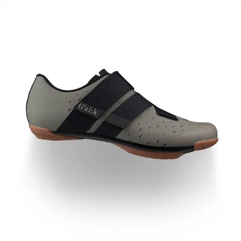 Fizik X4 Terra Powerstrap Gravel Road Shoes - Mud/Caramel