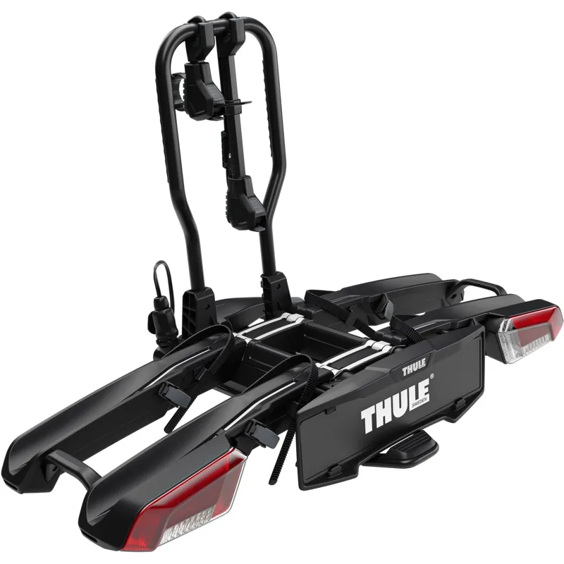 Thule EasyFold 3 2 Bike AcuTight 13-pin Towball Bike Carrier - Black/Silver