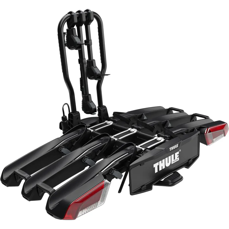 Thule EasyFold 3 3 Bike AcuTight 13-pin Towball Bike Carrier - Black/Silver